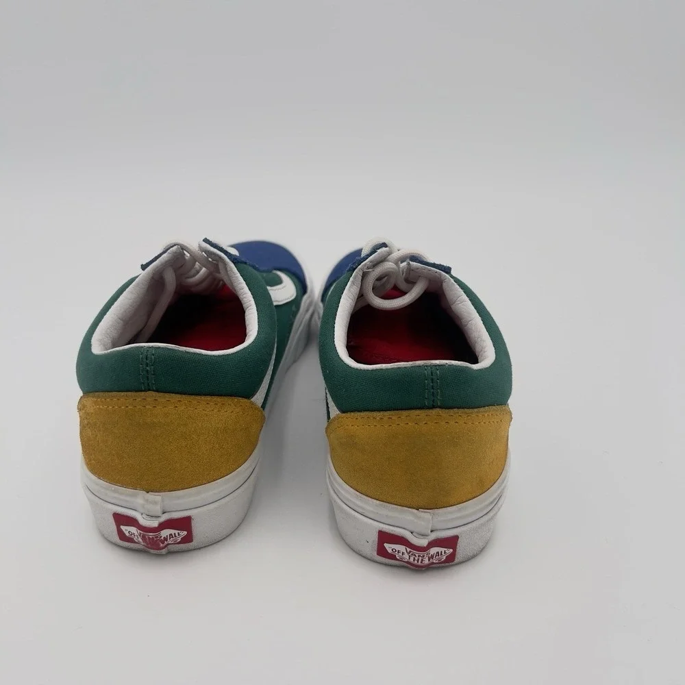 Vans Old Skool Yacht Club Blue Green Yellow Men's 5.5 Women's 7 Sneakers